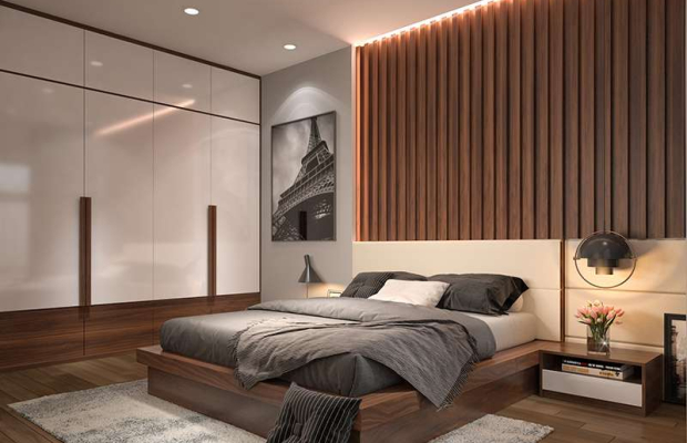 nội thất phòng ngủ tối giản