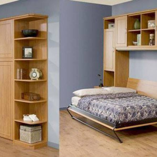 Mẫu nội thất thông minh 3 trong 1, kết hợp tủ, giường, bàn học