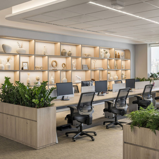 Nội Thất Văn Phòng Cao Cấp Tone Ấm